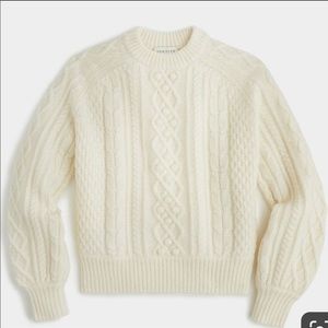 Demylee x J. Crew balloon sleeve sweater